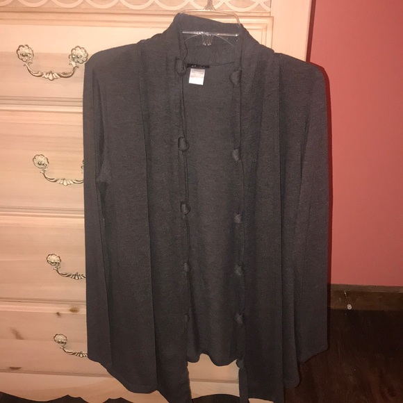 Dots Gray Cardigan - Picture 1 of 1